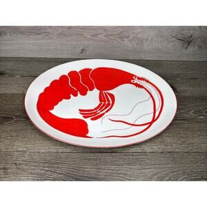 Franci Villa Vanilla Palm Beach Taste Setter 16.5x12.25” Lobster Serving Platter